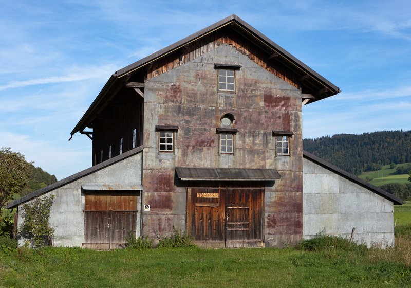 Ansicht der Absinth-Trocknerei in Boveresse